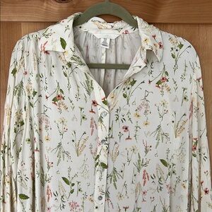 Floral Print White/Off White Dress